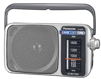 Amazon.co.jp: パナソニック AM1バンドラジオ(シルバー) R-2255